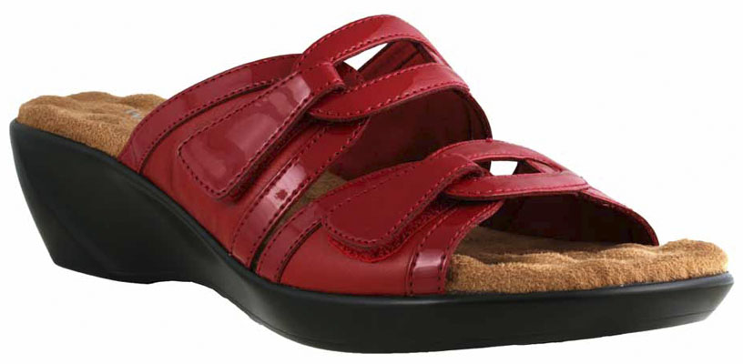 ALI, RED LEATHER PATENT