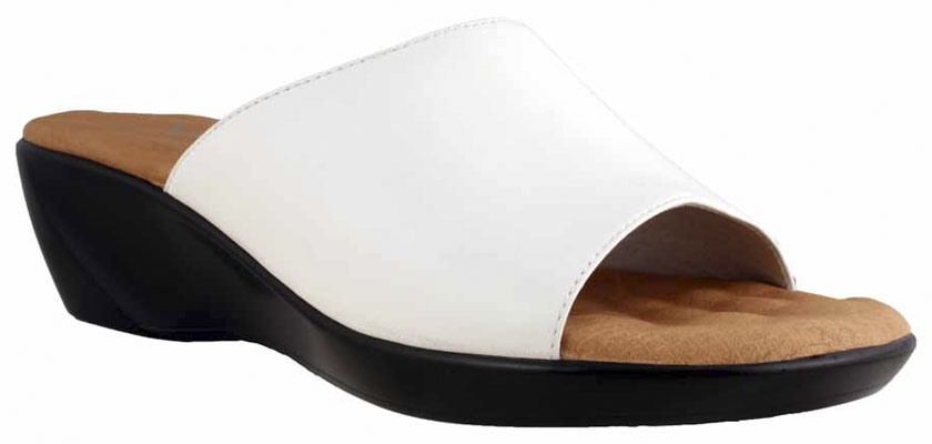 ALVA, WHITE LEATHER