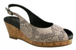 View: AMORE, BLACK/WHITE SNAKE PRINT LEATHER