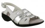 View: LOVIE, WHITE/SILVER LEATHER