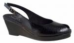 View: NATASHA, BLACK PATENT BABY GATOR PRINT